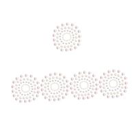 Cabilock 5 Set Set di Perline di Cristallo Colorato Perle Rosa Trasparenti Perline per L'artigianato Gioielli Carini Kit per La Creazione di Gioielli Perle di Massa Bicchiere 100 Pezzi*5