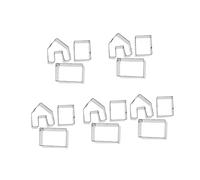 Cabilock 5 Set Stampi Biscotti Natalizi Inox Tagliabiscotti Casa Pan di Pan di Modelli per Fondente Dolci Pancake e Sandwich per Feste di Natale e Compleanni