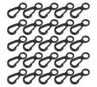 Cabilock 50 Mini Moschettoni Plastica a Forma di 8 Antiscivolo, Ganci Multifunzionali per Campeggio e Arrampicata, Clip Leggere e Resistenti per Esterni e Organizzazione Casa