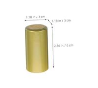 Cabilock 50 Pezzi Capsule Termoretraibili per Bottiglie Vino in PVC Tappi Tenuta Accessori per Sigillatura e Decorazione Facili da Usare