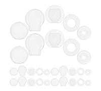 Cabilock 50 Pezzi Cuscinetti Comfort per Clip Orecchini in Silicone Antiscivolo Trasparenti Piccoli Tamponi Protettivi per Orecchini Clip- Paracolpi Sicuri per Uso Quotidiano e Occasioni