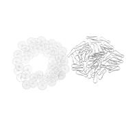 Cabilock 50 Pezzi Ganci Adesivi Trasparenti per Soffitto e Parete Resistenti e Removibili per Appendere Decorazioni Poster e Luci per Feste e Matrimoni