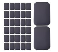 Cabilock 50 Pezzi Piastre Metalliche Autoadesive in Ferro Nero Opaco 45X65Mm per Supporto Magnetico Telefono Cellulare Adesivi Magnetici Compatibili Smartphone e Custodie Accessori per
