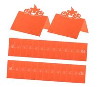 Cabilock 50 Pezzi Pumpkin Place Cards For Halloween And Thanksgiving Rustic Harvest Table Tent Cards For Wedding And Dinner Party Seating