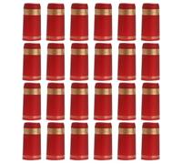 Cabilock 50 Pezzi sigillo del vino tappi di bottiglia PVC Red