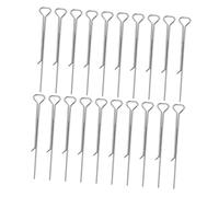 Cabilock 50pezzi Clip di Centraggio per Stoppini di Candele in Acciaio Strumenti di Fissaggio per Fabbricazione di Candele Accessori per Lumini