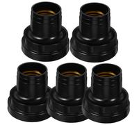 Cabilock 5pezzi Presina per Lampadina Standard Sostituzione Portalampada per Apparecchi da Soffitto Base della Lampada di Ricambio per Uso Pratico in Case Uffici e Hotel