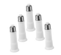 Cabilock 5pezzi Prolunga Per Portalampada Adattatore Per Lampadina Policarbonato Design Telescopico Per Posizionamento Preciso