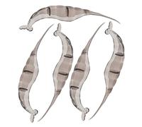 Cabilock 5pezzi Sbucciatore Gamberetti Riutilizzabile in Plastica per Pulizia e Decespugliamento Gamberi e Scampi Strumento Cucina Compatto Resistente e Facile da Usare Grigio