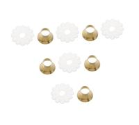 Cabilock 5sets Tappi per Punte Ombrelli in Metallo Robusto Kit Riparazione per Ombrelli Antipioggia Accessori per con Guarnizione Protezione per Parte Ombrello