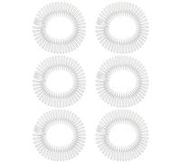 Cabilock 6 Pettini Invisibili in Plastica per Ragazze e Donne, Profilo Ultra Sottile e Forma Circolare per Styling Delicato e Tenuta durante le Attività Quotidiane