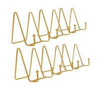 Cabilock 6 Pezzi Cavalletti in Dorato Supporto per Foto Piatti Libri e Oggetti Decorativi da Stand Compatibile con Quadri e Dispositivi Digitali