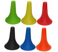 Cabilock 6 Pezzi Coni per Allenamento Calcio e Basket in Plastica Colorata Segnalatori Sportivi Stabili e Facili da Impilare Adatti per Esercizi di Palleggio e Coordinazione su Prato e