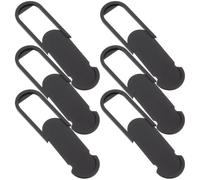 Cabilock 6 Pezzi Copertura Webcam Scorrevole in Plastica Nera, Copri Fotocamera per Laptop e Tablet, Protezione Privacy per Videoconferenze e Sicurezza Dati Personali