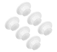 Cabilock 6 Pezzi Copridado della Ventola in Plastico Bianco per Ventilatori da Tavolo da Pavimento, Design Minimalista Forte Resistenza All'usura per Un'atmosfera Estiva
