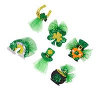 Cabilock 6 Pezzi Fermagli per Capelli a Forma di per Festa Clip Creative per Capelli Bambina e Ragazza Accessori Decorativi per Carnevale e St Patrick's Day
