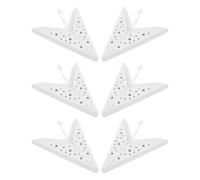 Cabilock 6 Pezzi Lanterna di Carta a Stella a Nove Punte Pieghevole 35cm | Montaggio Facile, Materiale Sicuro, Decorazione Natalizia, per Matrimoni e Scuole, senza Asta