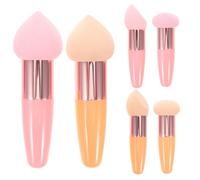 Cabilock 6 Pezzi Makeup Blender Sponge Round Sponges For Foundation Concealer Soft Beauty Applicators For Wet Dry Use Skin-friendly Puff And Natural Finish