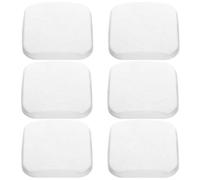 Cabilock 6 Pezzi Paracolpi da Parete per Maniglia Porta in Silicone Bianco | Assorbe Urti e Attenua Suoni, Forma Balena, Protezione Contro Collisioni per Pareti e Maniglie