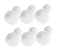 Cabilock 6 Pezzi Pupazzi Polistirolo per Decorazioni Natalizie DIY Modellini Leggeri e Facili da Dipingere per Feste e
