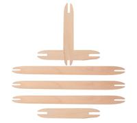 Cabilock 6 Pezzi Strumenti per Tessitura in Legno Shuttle da Intreccio Leggeri e Resistenti per Fai da Te Bastoncini per Maglieria Sciarpe Maglioni e Arazzi Kit per Progetti Manuali e