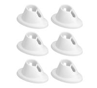 Cabilock 6 pezzi Supporto per Bottiglie unghie in Silicone Base Antiscivolo Elasticizzata per Nail Gel Accessori Manicure Professionale Bianco Resistente e Portatile