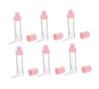 Cabilock 6 pezzi Tubetti Vuoti per Lip Gloss Contenitori Refill in Plastica Leggera e Portatile Tubi Vuoti per Balsamo Labbra da Viaggio Design Rotondo Facile da Riempire e Trasportare