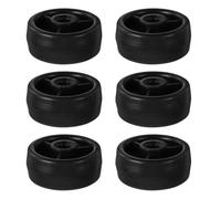 Cabilock 6 Ruote Girevoli in Plastica per Cyclette e Tapis Volante, Set da 6 Rulli Fitness Cuscinetti, Accessori per Attrezzature da Palestra Silenziosi e Resistenti per Allenamento