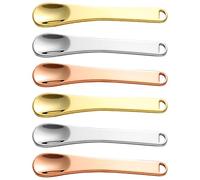 Cabilock 6 spatole cosmetiche: applicatore per crema contorno occhi in lega di zinco - mini cucchiaio per la cura della pelle per maschera viso, creme, lozioni e idratanti