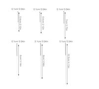 Cabilock 60 Pezzi Aghi Pulizia Ugelli Stampante in Acciaio Inox Misure da Kit Accessori Estrusore per Manutenzione Precisa e Prevenzione Intasamenti per Casa e Ufficio