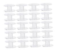 Cabilock 60 Pezzi Avvolgitori di Plastica Trasparente per Macchina da Cucire Rocchetti per Cucito Domestico Sostituzione Rapida Organizzatore di Filo per Ricamo e Riparazioni Fai da Te