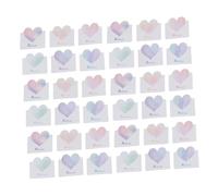 Cabilock 60 Pezzi Biglietti di Auguri a Forma di Cuore Vuoti Biglietti di Benedizione di Compleanno Messaggio Decorativi per Feste e Occasioni Speciali