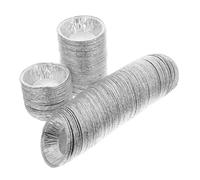 Cabilock 600 Pezzi Stampo Crostatine Usa e Getta in Alluminio Resistente Temperature Teglie Rotonde per Crostate Budini e Dolci per e Uso Singolo Facili da Usare e