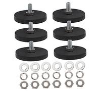 Cabilock 6pezzi Elementi Magnetici Rivestiti in Gomma Per Montaggio Pesante Base Magnetica Resistente Antiscivolo Per Fissaggio Luce Da Tetto Auto Da Adatti Superfici Lisce e Uso Esterno