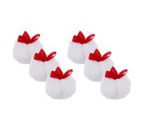 Cabilock 6pezzi Piumini per Cipria Tamponi per Trucco in Polvere per Viso con Nastro Piumini per Fondotinta e Fondotinta in Polvere per Viaggi e Tutti gli Scenari di Trucco del Viso