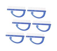 Cabilock 6pezzi Spazzole per Unghie Setole Resistenti all Usura Materiali di Adatte per Uso Domestico Non Danneggiano le Unghie Facili da Impugnare e Trasportare