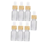 Cabilock 7 Pezzi Bottiglie Vuote Contagocce in Vetro Satinato per Oli Essenziali Profumi e Miscele da Viaggio Ricaricabili e Compatte per Uso Domestico e Trasferta