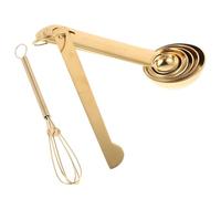 Cabilock 8 cucchiai dosatori in acciaio inossidabile, cucchiaino, frusta per uova, montalatte, righello, utensili da cucina per la misurazione di utensili da cucina e da forno.