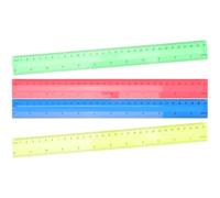 Cabilock 8 Pezzi Righelli Plastica Colorati Misurazione Precisa per Scuola Ufficio Studenti Leggeri e Resistenti con Scala per Disegno e Architettura