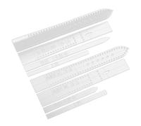 Cabilock 8 Pezzi Stencil Trasparente in Acrilico per Cinturino Orologio per Artigianato Pelle Design Semplice e Resistente Facile da Usare per Creazione Cinturini Polso Uomo e Donna