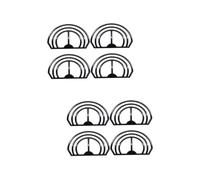 Cabilock 8 Pz fascia curva cappello hat inter cappello curvatore orlo cappello portatile strumento portatile per piegare il cappello modellatore di cappelli da baseball strumento cappello