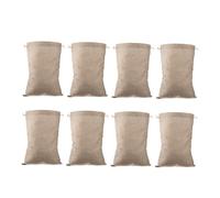 Cabilock 8pezzi Sacchetti Di Iuta Riutilizzabili Con Coulisse Per Conservare Patate Cereali e Verdure Borse Da Cucina Pratiche Per Alimenti Radice