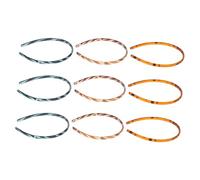 Cabilock 9pezzi Fascia per Capelli Donna in Plastica di Fasce per Trucco e Lavaggio del Viso Accessori Antiscivolo per Capelli Ricci e Corti per Spa e Routine Beauty