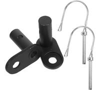 Cabilock Accoppiatore per Rimorchio Bici 2 Pezzi in Acciaio Robusto Connettore per Rimorchio Adattatore per Bicicletta per Trasporto e Animali Facile da Installare