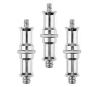 Cabilock Adattatore da 1/4 a 3/8 in Lega di Alluminio Set da 3 Pezzi per Supporto Flash, Vite Filettata Standard per Slitta a Contatto Caldo e Freddo, Compatibile Treppiedi e Portalampade