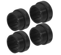 Cabilock Adattatore per Ombrellone da Piscina Filettato, 4 Pezzi Nero | Manicotto in Plastica, Montaggio senza Attrezzi, Inserto Stabile per Tavoli da Ombrellone e Basi da Patio