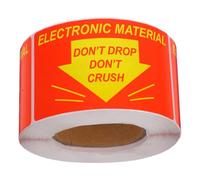 Cabilock Adesivi per Imballaggio Fragile 3X18 Pollici Rotolo da 300 Pezzi Avviso Maneggiare Cura Etichette per Scatole Spedizioni e Traslochi Resistente Adesivo per Cartone