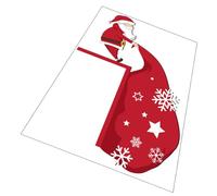 Cabilock Adesivo Murale Decorazione Natalizia Porta Natale Decorazioni Natalizie al Coperto Telaio Tappeti Natalizi Arredamento Sottobicchieri Adesivi per Finestre Natalizie Banner di Legno