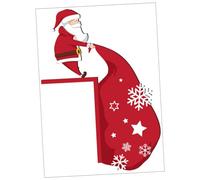 Cabilock Adesivo Murale Decorazione Natalizia Sottobicchieri Decorazioni per Feste Festive Banner Decorazioni per Porte di Buon Natale Decorazioni Murali Natalizie Camera Telaio di Legno
