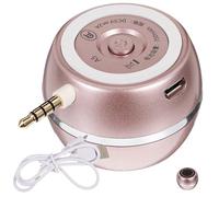 Cabilock Altoparlante Mini Plug in 3,5mm, Ricaricabile Usb, Rosa | Scocca Robusta in Plastica, Batteria Integrata 3, 7 V 350 Mah, Cavo Incluso, per Dispositivi Diffusi Colore Casuale